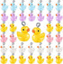 Hicarer 100 Pcs Duck Charms for Bracelet Jewelry Making Colorful Mini Duck Beads for for DIY Earring Necklace Keychains Making Party Supplies...