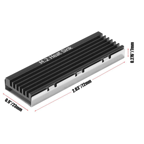 M.2 2280 NVMe SSD Radiator Heat Sink Cooling Pads heatsink Aluminum Dissipation with high performance Thermal Pad for m2 2280 ssd Desktop PC PS5...