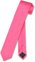 Vesuvio Napoli Narrow NeckTie Skinny HOT PINK FUCHSIA Men's Thin 2.5" Neck Tie...