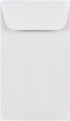 JAM PAPER #3 Coin Business Commercial Envelopes - 2 1/2 x 4 1/4 - White - 50/Pack...