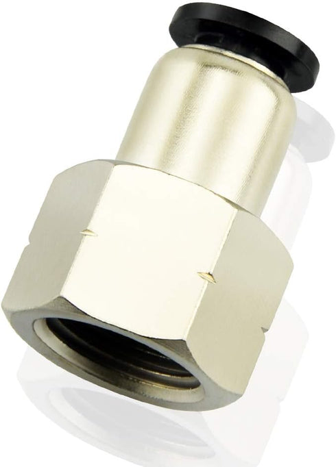TAILONZ PNEUMATIC Female Straight 5/16 Inch Tube OD x 1/8 Inch NPT Thread Push to Connect Fittings PCF-5/16-N1(Pack of 2)...