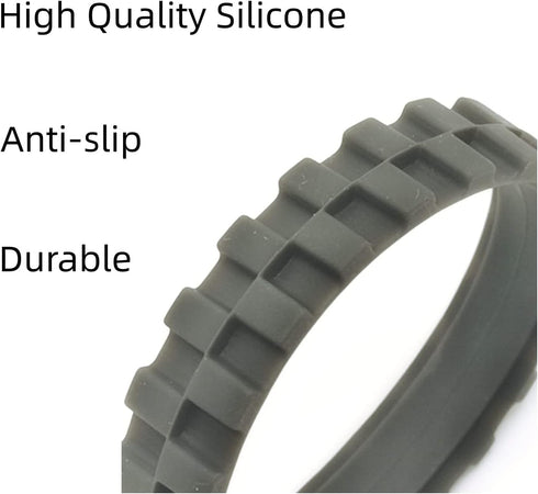 4 Pack Replacement Tires Compatible with iRobot Roomba j7, 500,600,700,800,900, e and i Series Models, Anti-Slip Wheel Tires Replacement, Great Ad...