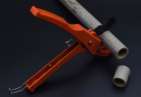 Edward Tools PVC Pipe Cutter up to 1 1/4" - Pro Ratcheting PVC Pipe Cutter Shears - SK5 Steel Easy Cut Blade - Aluminum Body with Ergonomic Grip -...