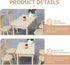 Toddmomy 1 Set Doll Furniture Miniature Furniture Decorative 1/12 Scale Miniature Table Chair Set for Dollhouse Kitchen Food Decoration Accessorie...