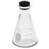 Corning Pyrex #4980-250, 250ml Narrow Mouth Erlenmeyer Flask with Rubber Stopper (Single)...