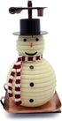Candle by the Hour 100-Hour Snowman Candle, Copper Base, Eco-friendly Natural Beeswax with Cotton Wick...