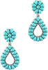 Turquoise Bohemian Small Delicate Metal Fashion Earring Teardrop Earrings Jewelry Gifts for Women...