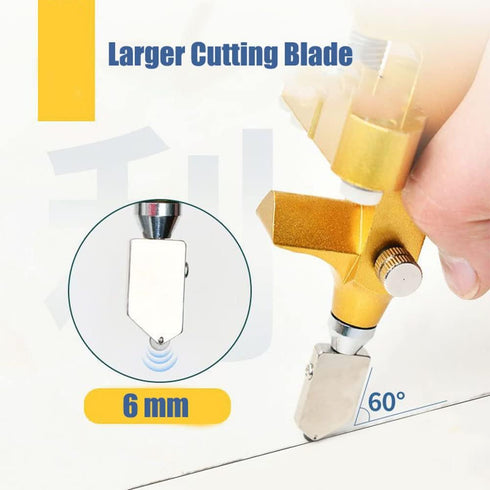 2 in 1 Glass Tile Cutter Breaker with Oiling Hole, Manual Hand Tool for Home DIY Cutting Breaking Glass, Mirror, Ceramic Tile, Glazed Tile (Type A...