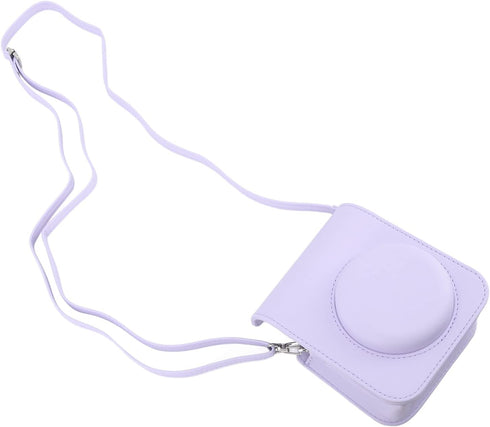 InstantCamera Case, PU Mini Camera Protective for Fujifilm InstaxMini 12 Camera, Portable Travel Camera Carrying with Adjustable Shoulder Strap, K...