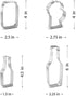 Bottle and Mug Cookie Cutter 4 Pc Set HS0465 with Sugar Cookie Recipe Card. Foose Brand USA...