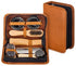 Shoe Shine Kit with PU Leather Sleek Elegant Case, 7-Piece Travel Shoe Shine Brush kit...
