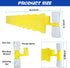Pool Surface Skimmer-Plastic Debris Skimmer,Hands Free Pool Leaf Skimmer,Work with Most Skimmer Systems on Above-Ground and in-ground Pools (Yello...