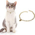Dog Collar and Cat Chain Necklace Stainless Steel Adjustable 18K Gold Heart-Shaped Necklace for Small Pets Cats Kitten Puppy (Gold, 7 inch)...