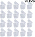 EXCEART 50 Pcs Transparent Heart Shaped Storage Containers Clear Heart Shape Plastic Storage Cases with Lids for Arts Crafts Storage Boxes Plastic...
