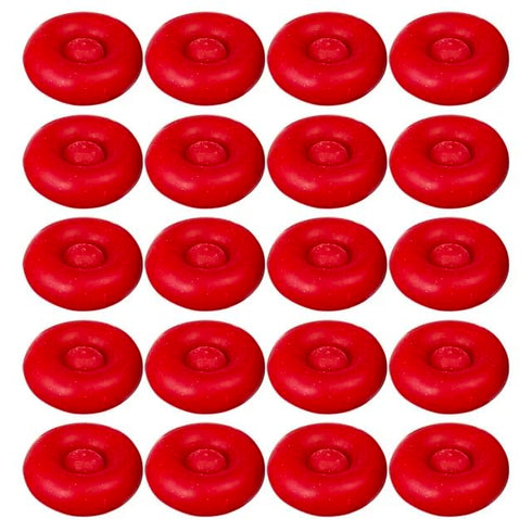 20Pcs Red Adhesives Sealers Caulk Tip Covers Caulk Cap for Seal Caulking Tubes,Protective Cover Hardware Caulk Saver Sealer Caps Nozzle Sealant Pr...