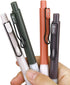 HeTaoCat Retractable Gel Pens, 0.5mm Fine Point, Quick Drying, Writing Drawing, Black ink gel pens, Box of 6 Pens (6)...