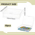 BENECREAT 10 Packs PP Plastic Bead Container Box, 4.9x3.9x1.2inch Rectangle Storage Organizer Box, Dustproof Case with Hinged Lid for Cards, Beads...
