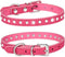 Puppy Dog Collar with Crystal Diamond Colorful Bling Girl Puppy Small Dog Cat Collars (S, Hot Pink)...