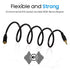 Cmple - 3.5mm 1/8" Stereo Audio Aux Headphone Cable Extension Cord Male to Female 25 Feet...