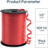 Premium Red Curling Ribbon, 1/5" Wide x 500 Yards Christmas Curling Ribbons for Gift Wrapping, Party Decoration, Balloon String, Ribbons for Flori...