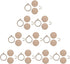 10 Pieces Mini Wood Hoops Punched Small Hoop Ring for Cross Stitch Frame Embroidery Hoop Arts DIY Pendant Crafts Tool (Round Shape - 3cm*2.5cm)...