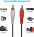 12 Feet 2 RCA Male to Male Audio Cable (2 White/2 Red Connectors), CNE467004...
