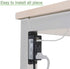 Power Strip with USB Ports, Wall Mounted Power Strip Flat Plug, 2AC Outlet 2 USB, 6.56 Feet Extension Cord for Desktop Desk Conference Table Cabin...