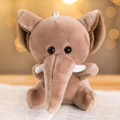 6 Pieces Jungle Stuffed Animal Forest Plush Lion Elephant Tiger Giraffe Plush Toy for Party Animal Themed (6zhidongwu)...