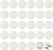 BENECREAT 32 Sets 0.67Inch Baseball Cap Button Top Replacement Hats Buttons, White Cloth Covered Hat Button for Hat Replacement Repair Jeans Blous...