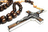 SANCTUM VERITAS Genuine Made in Italy Rosary Necklace Blessed by Pope Francis Saint Benedict Medal Cross perfect for car mirror Rosarios catolicos...
