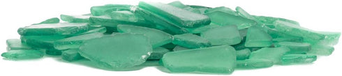 Sea Glass for Crafts – 11oz Green Sea Glass Decor, Tumbled Seaglass, Beachglass for Crafts, Seaglass for Beach Accents, Coastal DIY Supply, Nautic...