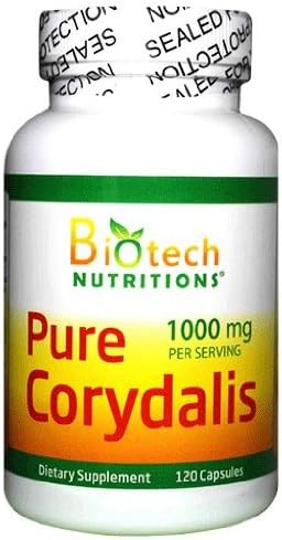 Pure Corydalis Dietary Supplement 10:1 Extract 1000 mg 120 Count...
