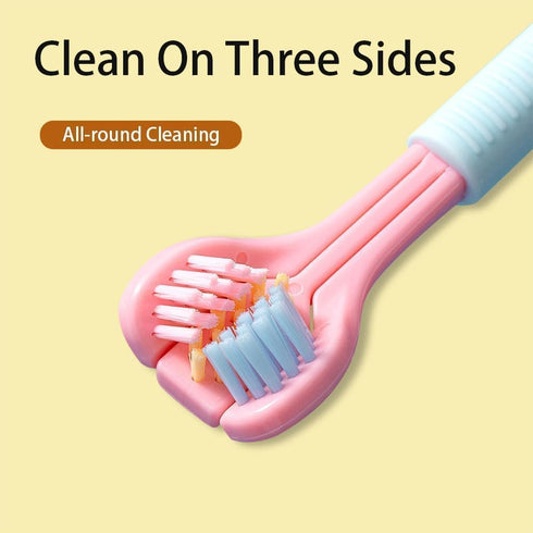 1Pc Three-Sided Soft Hair Toothbrush, Effective Wrap-Around Design, Deeply and Thoroughly to Clean Teeth and Gums, Manual Toothbrushes Suitable fo...