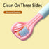1Pc Three-Sided Soft Hair Toothbrush, Effective Wrap-Around Design, Deeply and Thoroughly to Clean Teeth and Gums, Manual Toothbrushes Suitable fo...