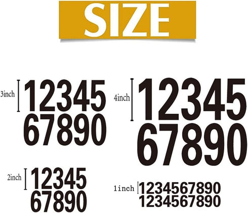 40Pcs Reflective Mailbox Number Sticker Decal Adhesive Reflective Address Numbers 0-9 for Window,Signs,Door,Cars(1 inch),Mailbox Numbers,Tools and...