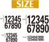 40Pcs Reflective Mailbox Number Sticker Decal Adhesive Reflective Address Numbers 0-9 for Window,Signs,Door,Cars(1 inch),Mailbox Numbers,Tools and...