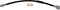 Dorman H621011 Rear Driver Side Brake Hydraulic Hose Compatible with Select Ford/Lincoln Models...
