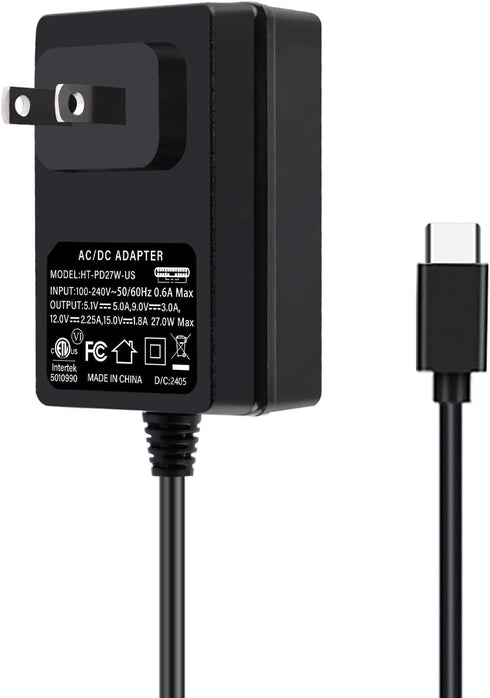 GeeekPi 27W Power Supply for Raspberry Pi 5, PD Adapter USB C 5.1V 5A Power Adapter for Raspberry Pi 5 8GB 4GB...