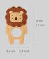 2-Pack ToiyBosm Teething Toys for Babies 3m+?Silicone Teethers for Babies 3-12 Months?Baby Pain Relief?Civet and Lion Baby Teething Toys?Sensory T...