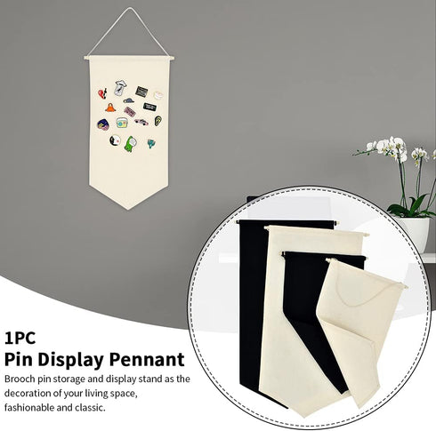 EKDJKK Wall Hanging Brooch Jewelry Storage Case, Canvas Display Stand, Badge Collection Board, Pin Display Banner Holder, Collection Organizer for...