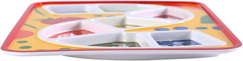 GSM Brands Kids Dinner Plate for Picky Eating Toddlers: Healthy Constructive Fun Meal Time, Divided Portions...