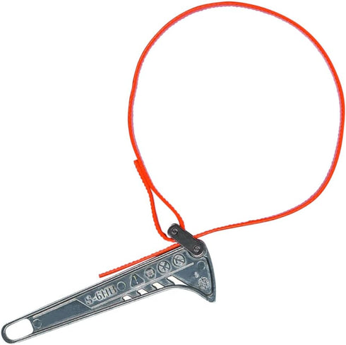 Klein Tools S6HB Strap Wrench, Adjustable Grip-It Strap Wrench Adjusts 1-1/2 to 4-Inch, 6-Inch Handle...