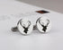 Birthday Gifts For Husband, Stainless Steel Engraved Deer Head Cufflinks Buck Stag Cuff Links Tie Bar Set Men's Jewelry Gifts For Husband Father D...