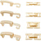 SUNNYCLUE 24PCS 8 STYLES 24K Gold Plated Fold Over Clasp Necklace Extension Clasps Metal Golden Bracelets Extender Fastener Clasps Bulk for Jewelr...