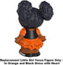 Replacement Part for Little People Tessa and Pumpkin Halloween Playset - CJD01 ~ Replacement Little Girl Tessa Figure in Orange and Black Dress wi...