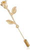 Fashion Men Rose Floral Lapel Stick Brooch Pin Suit Tuxedo Corsage Accessory...