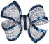 Rhinestone Bow Collar Brooch Crystal Bow Brooch Pin Vintage Blue Sparkling lapel Pin Crystal Collar Pin Ribbon Bow Brooch Badge Clothing Accessory...