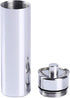 Silver Small Portable Pill Box Keychain, Aluminium Alloy Mini Pill Organizer Case Container for Purse,Waterproof Metal Pill Holder Medicine Bottle...