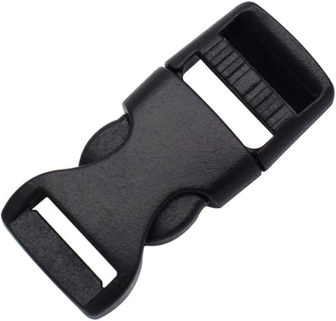 15 Pack 1/2 inch Mini Buckle Adjustable webbing Buckles 12mm Flat Side Release Buckles for Backpack Straps/Pet Collar...