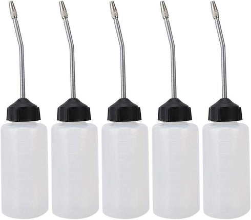 HEEPDD 5Pcs Sewing Machine Oil Dispenser, 120mL Precision Oil Bottle with Lengthened Nut Tip for Lubricating Sewing Machines Small Mechanics...